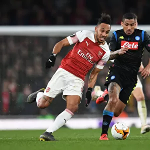 Arsenal vs. Napoli: Aubameyang Clashes with Allan in Europa League Quarterfinal