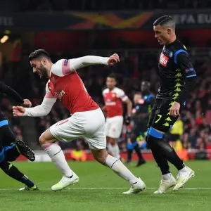 Arsenal vs. Napoli: A Clash of Titans - Kolasinac vs. Hysaj and Callejon, Europa League Quarterfinal Arsenal vs. Napoli: A Clash of Titans - Kolasinac vs. Hysaj and Callejon, Europa League Quarterfinal