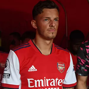 Arsenal vs Norwich City: Ben White in Action at the Emirates Stadium, Premier League 2021-22