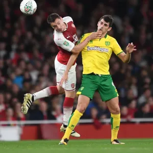 Arsenal vs Norwich: Debuchy Heads Away from Oliveira in Carabao Cup Clash Arsenal vs Norwich: Debuchy Heads Away from Oliveira in Carabao Cup Clash