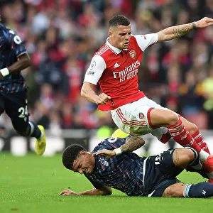 Arsenal vs. Nottingham Forest: Granit Xhaka Fouled by Gibbs-White in 2022-23 Premier League Clash
