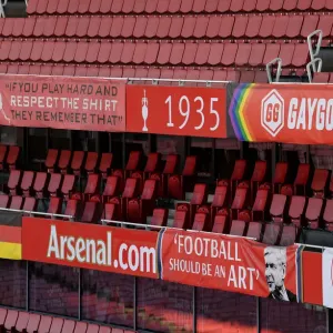 Arsenal vs Olympiacos: Gay Gooners Protest at Europa League Match, Emirates Stadium, London, 2020
