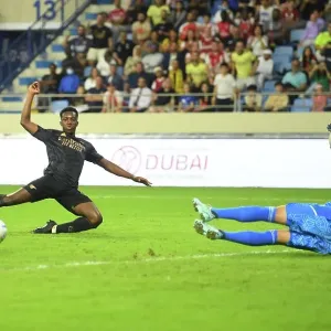Arsenal vs. Olympique Lyonnais: Eddie Nketiah Scores in Dubai Super Cup Match, 2022-23 Arsenal vs. Olympique Lyonnais: Eddie Nketiah Scores in Dubai Super Cup Match, 2022-23