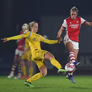 Arsenal vs Reading Women: Nobbs Tackles Eikeland in FA WSL Clash