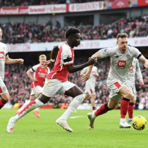 Arsenal vs Sheffield United: Bukayo Saka vs Jack Robinson Battle at Emirates Stadium (2023-24)