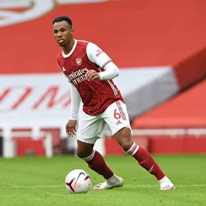 Arsenal vs Sheffield United: Gabriel in Action at Empty Emirates Stadium, Premier League 2020-21