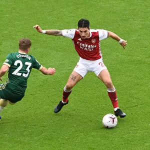 Arsenal vs Sheffield United: Hector Bellerin Clashes with Ben Osborn in the 2020-21 Premier League