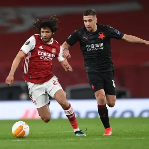 Arsenal vs Slavia Prague: Europa League Quarterfinal Clash Amidst Empty Stands (Elneny vs Lingr)
