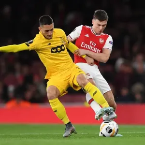 Arsenal vs Standard Liege: Kieran Tierney Clashes with Aleksandar Beljevic in Europa League Showdown