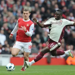 Arsenal vs Sunderland: Jack Wilshere vs Sulley Muntari Stalemate at Emirates Stadium, Premier League 2010-11 Arsenal vs Sunderland: Jack Wilshere vs Sulley Muntari Stalemate at Emirates Stadium, Premier League 2010-11