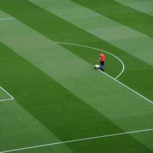 Arsenal vs Swansea City: Pitch Preparation at Emirates Stadium, May 2015 Arsenal vs Swansea City: Pitch Preparation at Emirates Stadium, May 2015