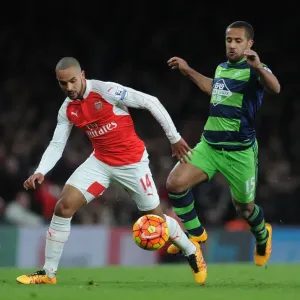 Arsenal vs Swansea City Print - March 2, 2016 Arsenal vs Swansea City Print - March 2, 2016