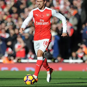 Arsenal vs. Tottenham: Monreal in Action at the Emirates Rivalry (2016-17)