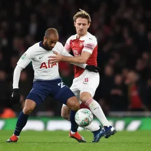 Arsenal vs. Tottenham: Monreal vs. Lucas Moura in Carabao Cup Quarterfinal Showdown Arsenal vs. Tottenham: Monreal vs. Lucas Moura in Carabao Cup Quarterfinal Showdown