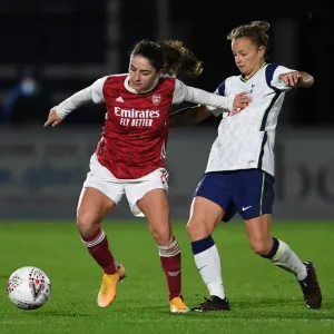 Arsenal vs. Tottenham Women's Clash in Empty Meadow Park: FA Womens Continental League Cup