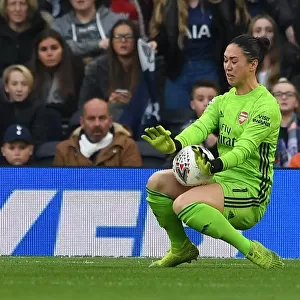 Arsenal vs. Tottenham Women's FA Super League Clash: Manuela Zinsberger in Action