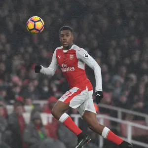 Arsenal vs. Watford: Alex Iwobi in Action at the Emirates Stadium, Premier League 2016-17