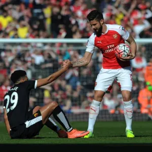 Arsenal vs. Watford: FA Cup Sixth Round Showdown - Giroud vs. Capoue Arsenal vs. Watford: FA Cup Sixth Round Showdown - Giroud vs. Capoue