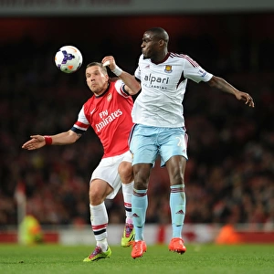 Arsenal vs. West Ham: Podolski vs. Demel - Premier League Clash at Emirates Stadium