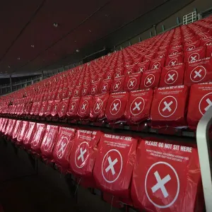 Arsenal vs. Wolverhampton Wanderers at Empty Emirates Stadium: 2020-21 Premier League Amid COVID-19 Arsenal vs. Wolverhampton Wanderers at Empty Emirates Stadium: 2020-21 Premier League Amid COVID-19
