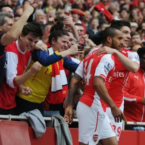 Arsenal: Walcott and Bellerin Celebrate First Goal Against West Brom (2014/15) Arsenal: Walcott and Bellerin Celebrate First Goal Against West Brom (2014/15)