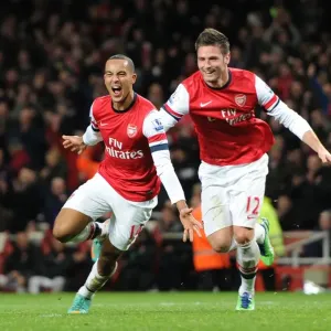 Arsenal: Walcott and Giroud Celebrate Goals Against Newcastle United (2012-13)