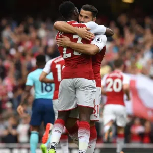 Arsenal: Welbeck and Kolasinac Celebrate First Goal Against AFC Bournemouth (2017-18) Arsenal: Welbeck and Kolasinac Celebrate First Goal Against AFC Bournemouth (2017-18)