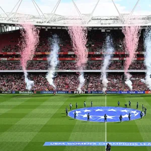 Arsenal WFC v Olympique Lyonnais - UEFA Women's Champions League Semi Final First Leg Arsenal WFC v Olympique Lyonnais - UEFA Women's Champions League Semi Final First Leg