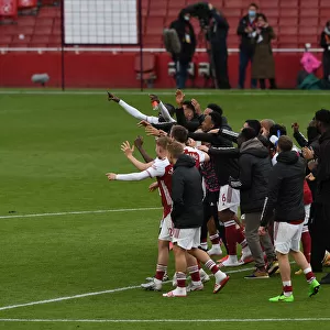 Arsenal Wins Premier League: David Luiz and Team Celebrate Title Triumph over Brighton & Hove Albion