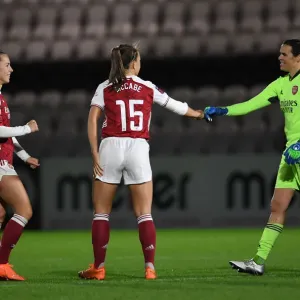 Arsenal Women Celebrate FA Womens Continental League Cup Victory Over Tottenham Hotspur (Behind Closed Doors)