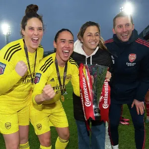 Arsenal Women Celebrate FA WSL Cup Final Triumph over Chelsea