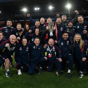 Arsenal Women Celebrate FA WSL Cup Triumph Over Chelsea