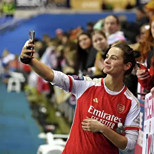 Arsenal Women Celebrate FA WSL Cup Victory over Reading
