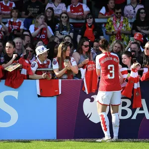 Arsenal Women Celebrate FA WSL Title: Lotte Wubben-Moy Amidst Euphoric Fans Arsenal Women Celebrate FA WSL Title: Lotte Wubben-Moy Amidst Euphoric Fans