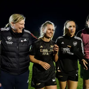 Arsenal Women Celebrate FA WSL Victory Over Brighton & Hove Albion Arsenal Women Celebrate FA WSL Victory Over Brighton & Hove Albion