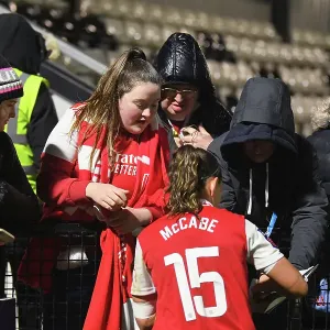 Arsenal Women Celebrate FA WSL Victory: Katie McCabe Amidst Jubilant Fans Arsenal Women Celebrate FA WSL Victory: Katie McCabe Amidst Jubilant Fans