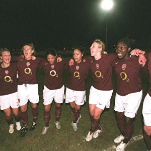 Arsenal Women Celebrate League Victory: Faye White's Triumph Over Charlton Athletic (2005-06)