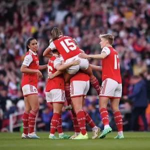 Arsenal Women Celebrate Second Goal Print Arsenal Women Celebrate Second Goal Print