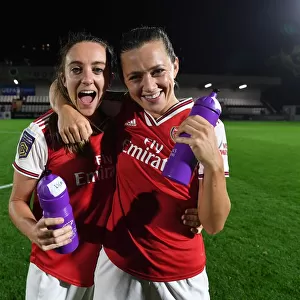 Arsenal Women Celebrate UEFA Champions League Triumph Over Fiorentina