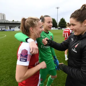 Arsenal Women Celebrate after Victory over Birmingham City Ladies
