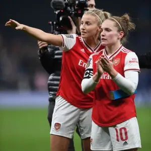 Arsenal Women Celebrate Victory Over Tottenham Hotspur in FA WSL Clash Arsenal Women Celebrate Victory Over Tottenham Hotspur in FA WSL Clash