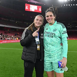 Arsenal Women Celebrate Victory in UEFA Champions League: Teyah Goldie and Kaylan Marceese Rejoice after Win against FC Zurich
