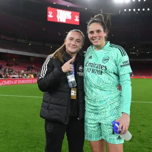 Arsenal Women Celebrate Victory in UEFA Champions League: Teyah Goldie and Kaylan Marceese Rejoice after Win against FC Zurich Arsenal Women Celebrate Victory in UEFA Champions League: Teyah Goldie and Kaylan Marceese Rejoice after Win against FC Zurich