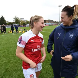 Arsenal Women: Schnaderbeck and Kemme in Post-Match Moment