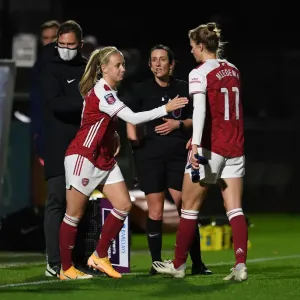 Arsenal Women Substitute Beth Mead Replaces Vivianne Miedema Against Tottenham Hotspur in Empty Meadow Park Arsenal Women Substitute Beth Mead Replaces Vivianne Miedema Against Tottenham Hotspur in Empty Meadow Park