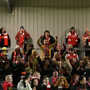 Arsenal Women Triumph over Bristol City in FA Continental Tyres League Cup Match: Fans Celebrate Victory Arsenal Women Triumph over Bristol City in FA Continental Tyres League Cup Match: Fans Celebrate Victory