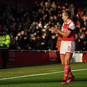 Arsenal Women Triumph Over Chelsea: Katie McCabe Celebrates FA Women's Super League Victory at Emirates Stadium