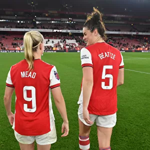 Arsenal Women Triumph Over Tottenham Hotspur: Beth Mead and Jennifer Beattie Celebrate FA WSL Victory