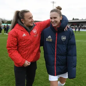 Arsenal Women & Vivianne Miedema Celebrate after Fourth Round FA Cup Victory over Watford Women Arsenal Women & Vivianne Miedema Celebrate after Fourth Round FA Cup Victory over Watford Women