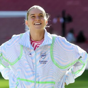 Arsenal Women vs Aston Villa: Alessia Russo's Smile Before the Battle, Barclays WSL, Emirates Stadium (2023-24)